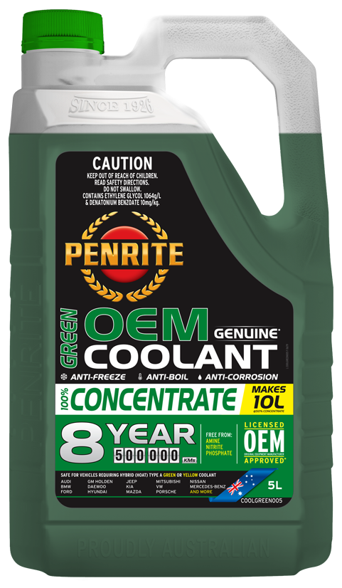 Penrite Green OEM Coolant Concentrate 5 Litres