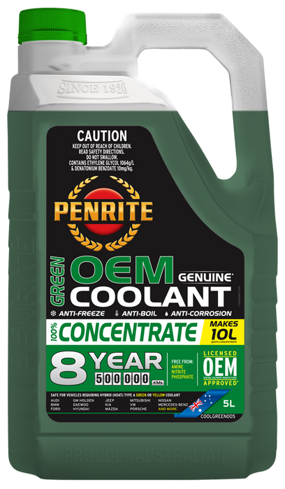 Penrite Green OEM Coolant Concentrate 5 Litres