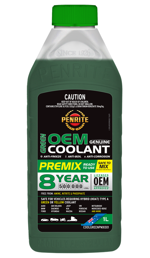 Penrite Green OEM Coolant Premix 1 Litre