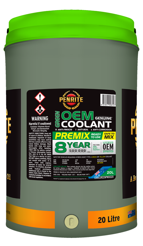 Penrite Green OEM Coolant Premix 20 Litres