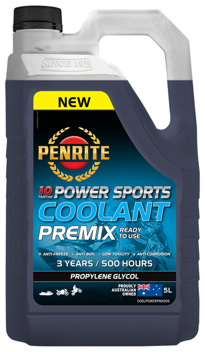 Penrite 10 Tenths Power Sports Coolant Premix 5 Litres