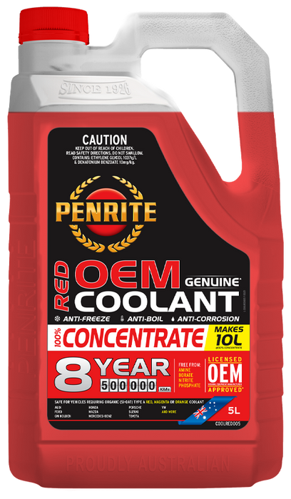 Penrite Red OEM Coolant Concentrate 5 Litres