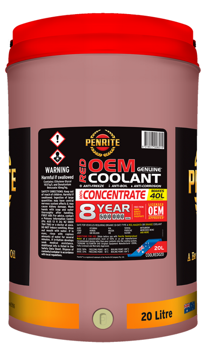 Penrite Red OEM Coolant Concentrate 20 Litres