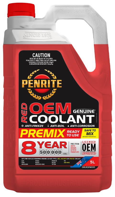 Penrite Red OEM Coolant Premix 5 Litres