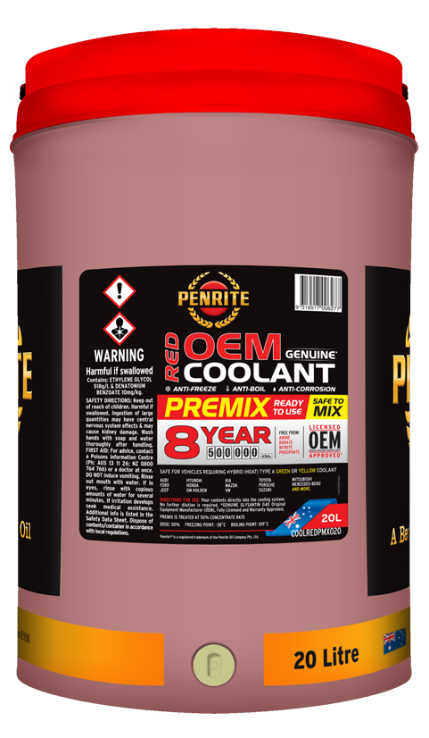 Penrite Red OEM Coolant Premix 20 Litres