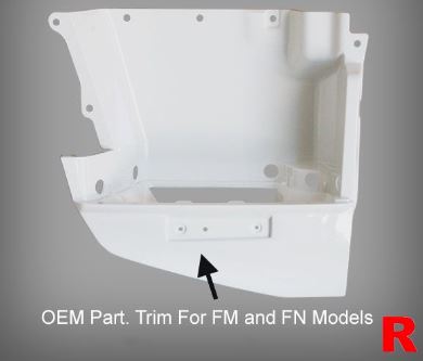Mitsubishi Step Panel White R/H - Fighter FK FM FN 2008 on