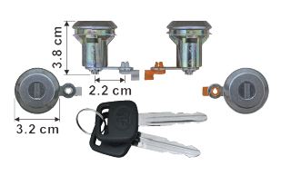 Hino Door Lock Pair - Pro 500 700 Series 2003 On