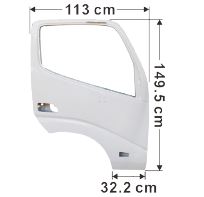 Hino Door Shell White R/H  (No Reflector) - 300 Series XZU3 XKU4 XZU4 XKU6 XZU6 2008 On