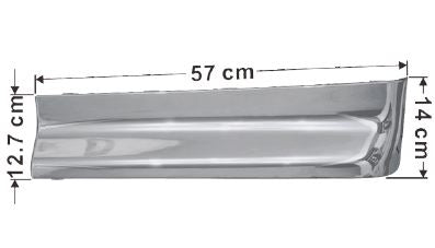 Hino Rear Pillar Garnish Chrome L/H - Pro 500 Series 2003 On