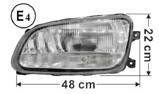 Hino Headlight Manual Adjust L/H - Pro 500 & 700 Series 2003 On