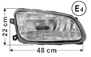 Hino Headlight Manual Adjust R/H - Pro 500 & 700 Series 2003 On