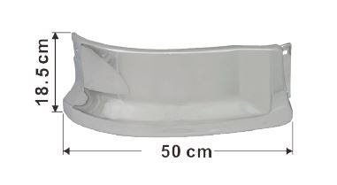 Hino Corner Panel Lower Chrome R/H - 700 Series 2004 on