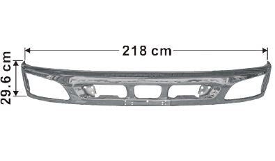 Hino Bumper Bar Upper Chrome - Pro 500 Series FG FL FM FT GH GT 2003 to 2011
