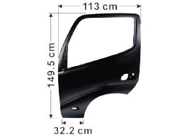 Hino Door Shell L/H (No Reflector) - 300 Series XZU3 XKU4 XZU4 XKU6 XZU6 2008 On