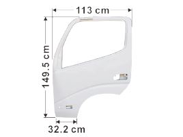 Hino Door Shell White L/H (With Reflector) - Dutro 300 Series XZU3 XKU4 XZU4 XKU6 XZU6 2003 On