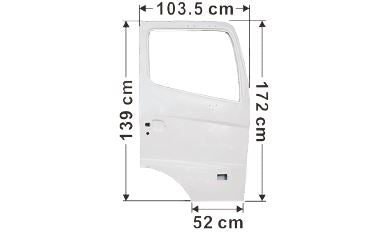 Hino Door Shell White R/H - 700 Series 2004 on