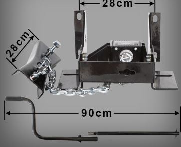 Spare Wheel Carrier 17.5in Rims - Hino, Mitsubishi Fuso & Isuzu