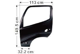 Hino Door Shell L/H (With Reflector) - Dutro 300 Series XZU3 XKU4 XZU4 XKU6 XZU6 2003 On