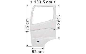 Hino Door Shell White L/H - 700 Series 2004 on