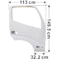 Hino Door Shell White R/H (With Reflector) - Dutro 300 Series XZU3 XKU4 XZU4 XKU6 XZU6 2003 On