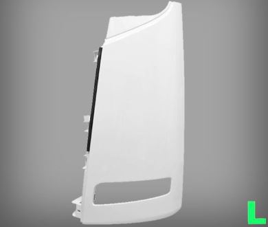 Mitsubishi Corner Panel White L/H - Fuso Fighter FK, FM and FN models 2011 on