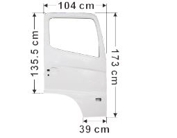 Hino Door Shell White R/H - Pro 500 Series 2003 to 2010