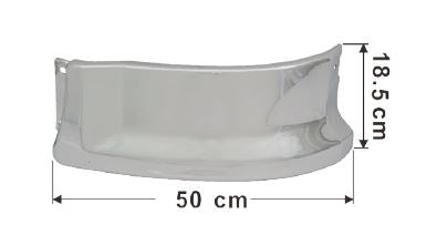 Hino Corner Panel Lower Chrome L/H - 700 Series 2004 on