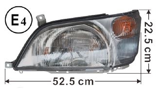 Hino Headlight L/H - Dutro 300 Series XZU3 XKU4 XZU4 XZU6 2003 to 2017