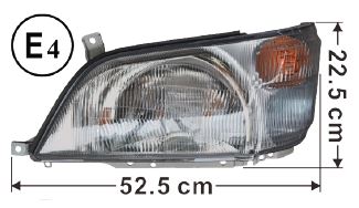 Hino Headlamp L/H - Dutro 300 Series XZU3 XKU4 XZU4 XZU6 2003 to 2017