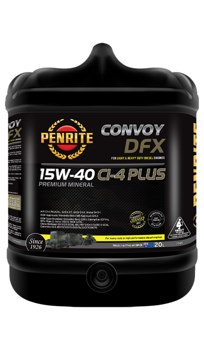 Penrite Convoy DFX 15W-40 (Premium Mineral) 20 Litres