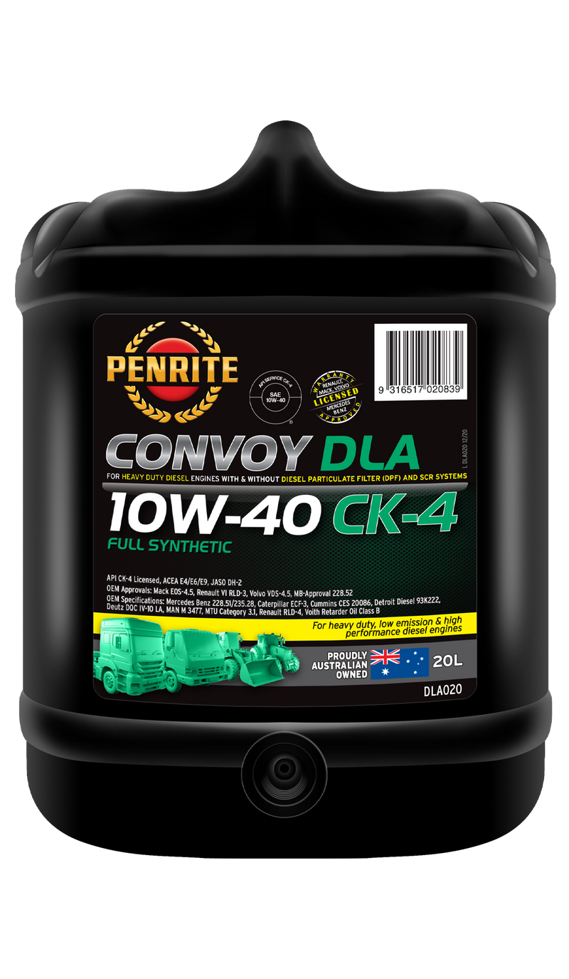 Penrite Convoy DLA 10-W40 (Full Synthetic) - 20 Litres