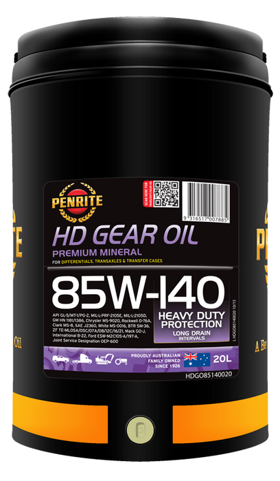 Penrite Heavy Duty 85W 140 Oil (NON LSD) 20 Litres