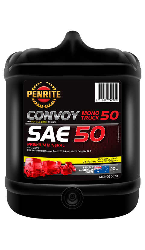 Penrite Convoy Mono Truck 50 Mineral Engine Oil 20 Litres