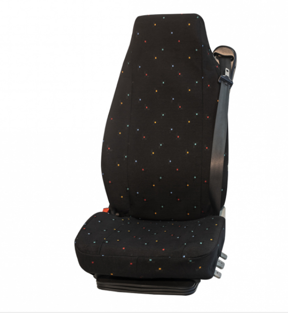 Universal Black Seat Cover Fits LH & RH - DAF Iveco MAN Mercedes Benz Scania