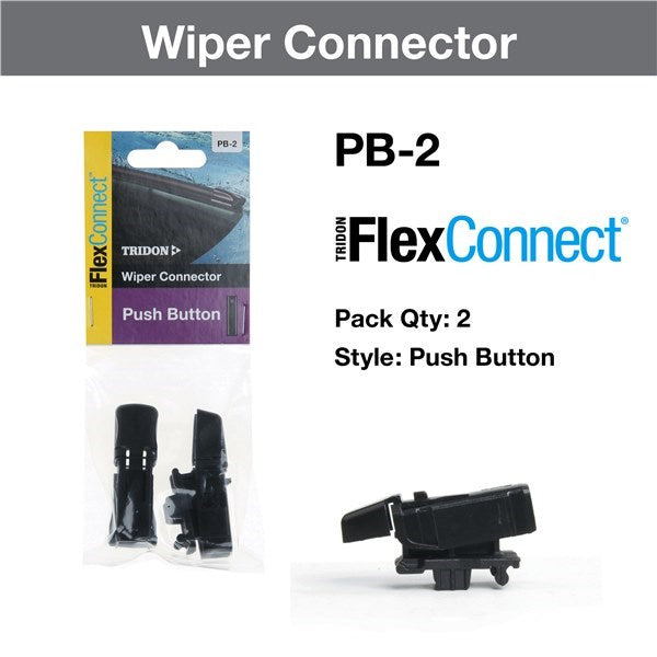 Tridon Flexconnect Wiper Connector Push button Pair (2)