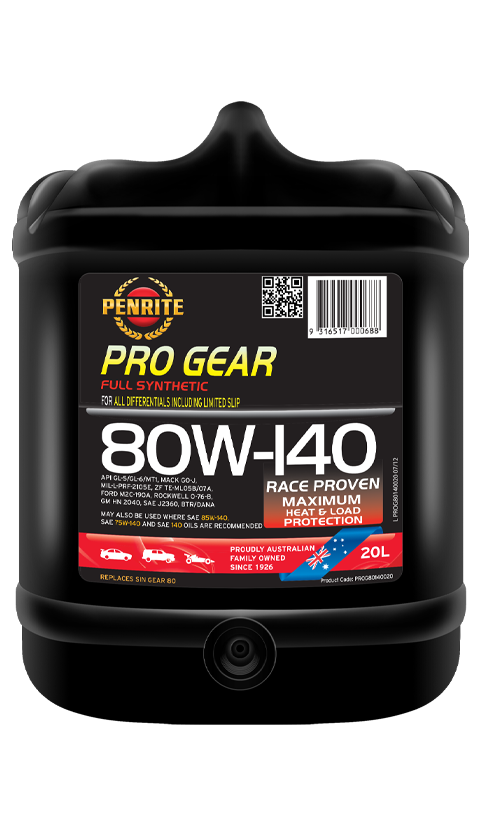 Penrite Pro Gear 80w140 - Full Synthetic - 20 Litres