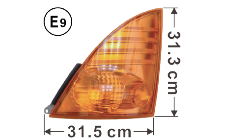 Hino Amber Indicator / Blinker Light L/H - Pro 500 & 700 Series 2003 On