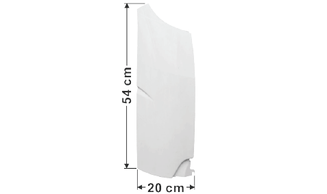 Hino Corner Panel White R/H - 300 Series XKU6 XZU6 2012 On