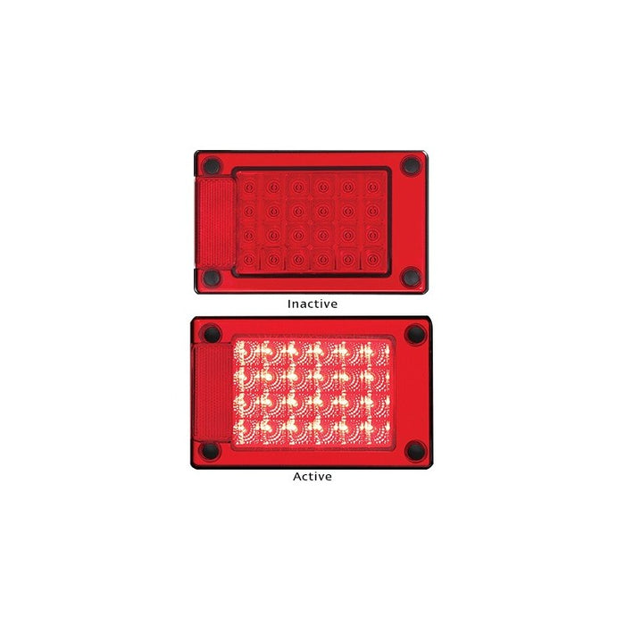 LED Autolamps Red Lamp Only, Poly Bag - J3RMB