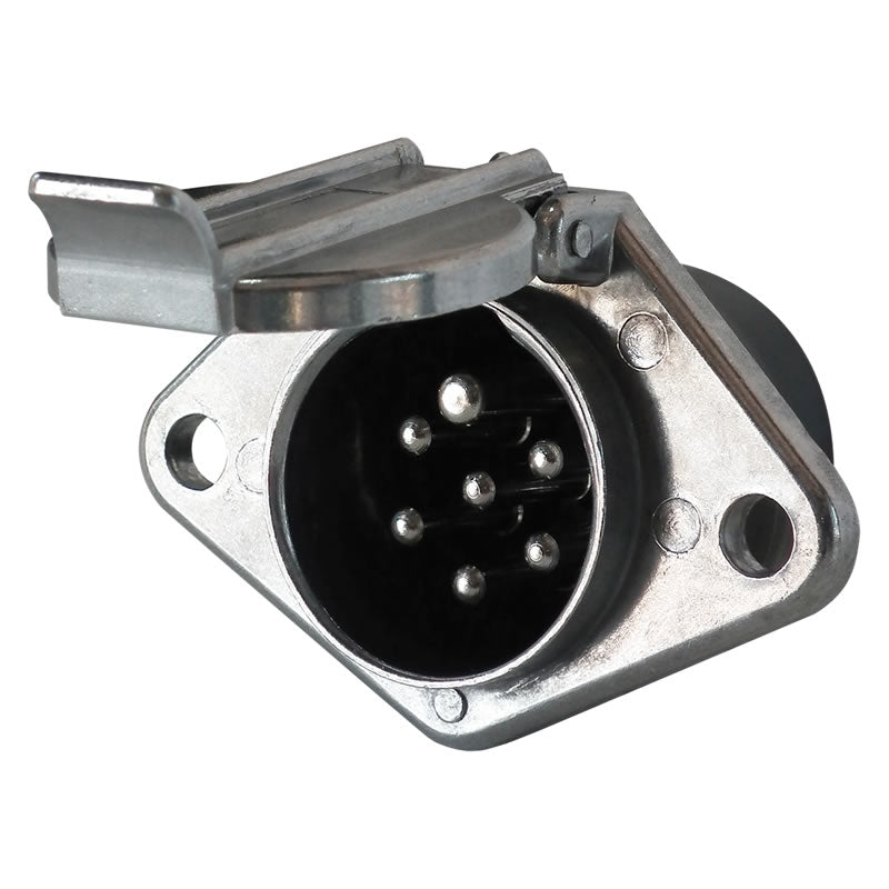 7Pin Heavy Duty/SAE Socket (ISO 1185) - Metal